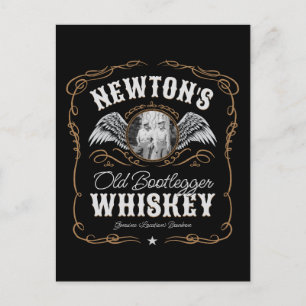 Oude Moonshine Whiskey Label TOEVOEGEN FOTO Famili Briefkaart