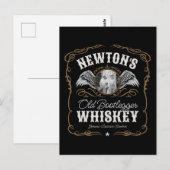 Oude Moonshine Whiskey Label TOEVOEGEN FOTO Famili Briefkaart (Voorkant / Achterkant)