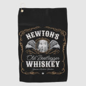 Oude Moonshine Whiskey Label TOEVOEGEN FOTO Famili Golfhanddoek (Voorkant)