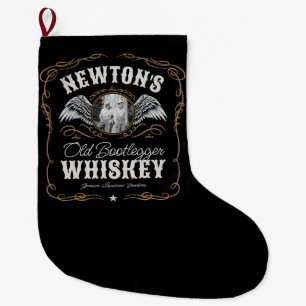Oude Moonshine Whiskey Label TOEVOEGEN FOTO Famili Grote Kerstsok