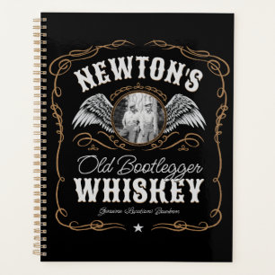 Oude Moonshine Whiskey Label TOEVOEGEN FOTO Famili Planner