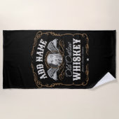 Oude Moonshine Whiskey Label TOEVOEGEN FOTO Famili Strandlaken (Voorkant)