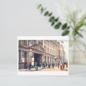 Oude Moorgate Street Station (Londen) Briefkaart (Staand voorkant)