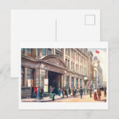 Oude Moorgate Street Station (Londen) Briefkaart (Voorkant / Achterkant)