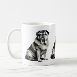 oude mopshond koffiemok