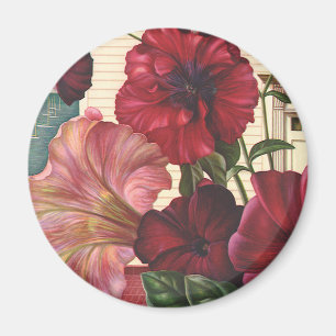 Oude Morgenrood Bloemen in de Tuin Magneet