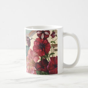 Oude Morgenroodbloemen in de Tuin Koffiemok