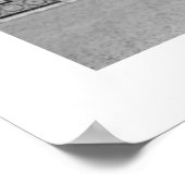 Oude Moskedeur (B&W) Poster (Hoek)