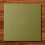 Oude Moss Green Solid Color Tegeltje<br><div class="desc">Oude Moss Green Solid Color</div>