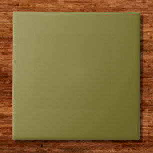 Oude Moss Green Solid Color Tegeltje