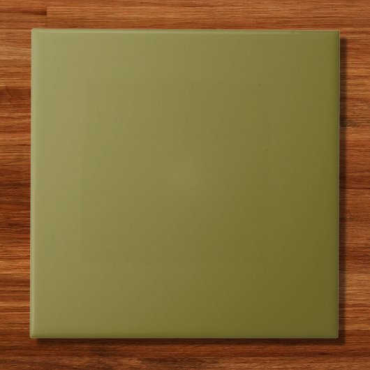 Oude Moss Green Solid Color Tegeltje
