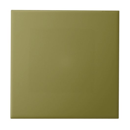 Oude Moss Green Solid Color Tegeltje (Voorkant)