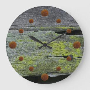 Oude Mossy Wood Wall klok