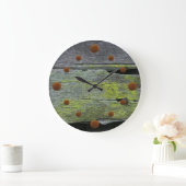 Oude Mossy Wood Wall klok (Huis)