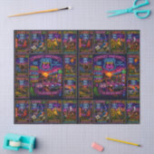 Oude Mother Road-erfgoedzegelpatroon Tissuepapier (Craft)