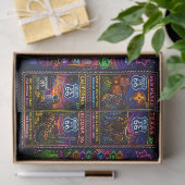 Oude Mother Road-erfgoedzegelpatroon Tissuepapier (Geschenk)