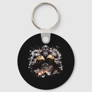 Oude Motivatie Inc Gorilla Boksen Champ Boxer Sleutelhanger
