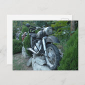 Oude Motorfiets Foto Briefkaart (Voorkant / Achterkant)