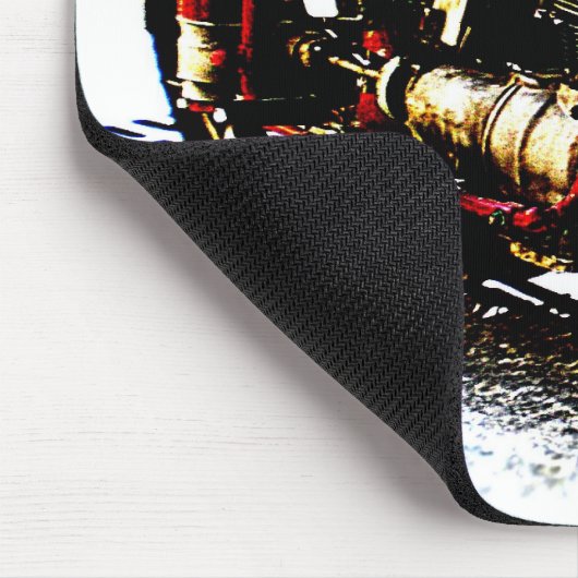 Oude motorfiets muismat (Hoek)