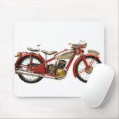 Oude motorfiets muismat (Met muis)