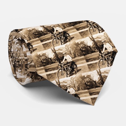 Oude motorfiets stropdas (Opgerold)