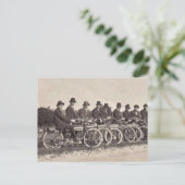 Oude motorfietsen 1912 Foto B&W Briefkaart (Staand voorkant)