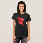 Oude motorhelm Ik rijd met Jezus T-shirt (Voorkant volledig)