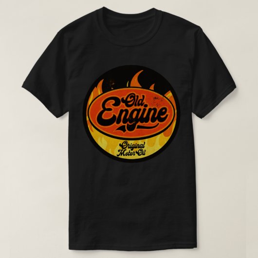 Oude motorolie t-shirt (Design voorkant)