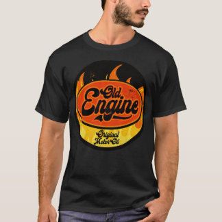 Oude motorolie t-shirt
