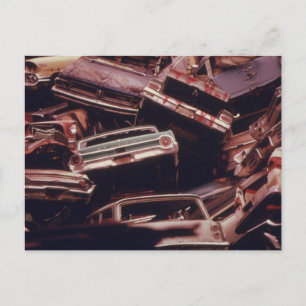 Oude motorschroot — briefkaart