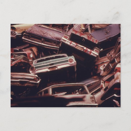 Oude motorschroot — briefkaart (Voorkant)