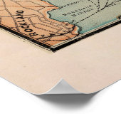 Oude Mount Desert ME-kaart (1890) Poster (Hoek)