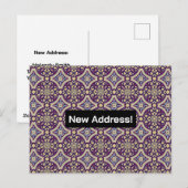 Oude Mozaïek Adreswijziging Briefkaart (Voorkant / Achterkant)