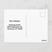 Oude Mozaïek Adreswijziging Briefkaart (Achterkant)