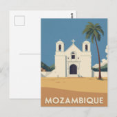 Oude Mozambikaanse Reisposter Kerk Kunst Briefkaart (Voorkant / Achterkant)
