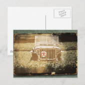 Oude MP militaire voertuig Briefkaart (Voorkant / Achterkant)