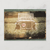 Oude MP militaire voertuig Briefkaart (Voorkant)