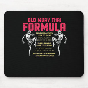 Oude Muay Thai Formule Kickboksen Thaise Boxer Bed Muismat