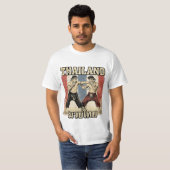 Oude Muay Thai-vechters met achtergrond van de Tha T-shirt (Voorkant volledig)