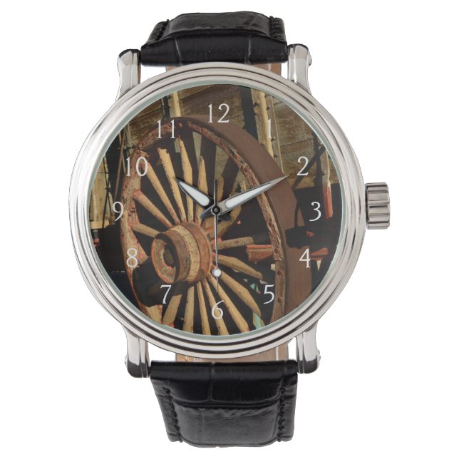 Oude muilezeltreinwagen horloge (Voorkant)