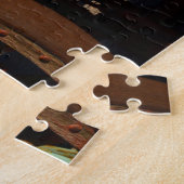 Oude muilezeltreinwagen legpuzzel (Zijkant)