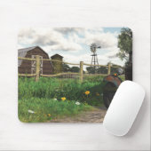 Oude Muismat Rode Barn en Rusty Truck (Met muis)