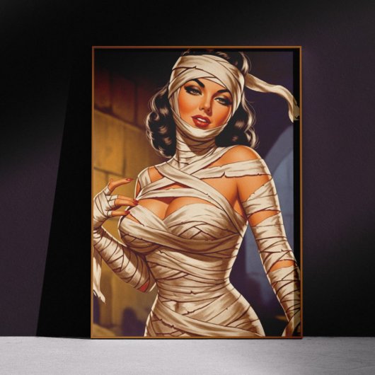 Oude Mumie Pin-up Poster