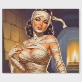 Oude Mummie Pin-up Cadeaupapier (Vlak)