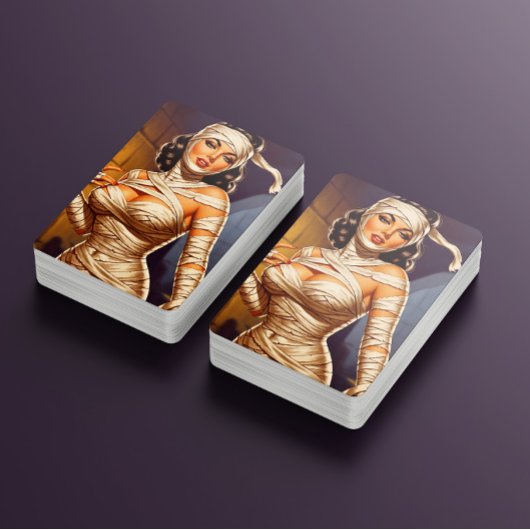 Oude Mummie Pin-up Pokerkaarten