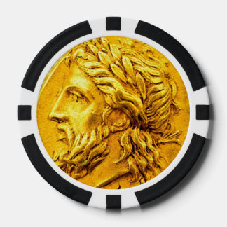 Oude munt poker chips
