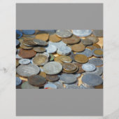 Oude munten1299 OUDE MUNTEN KOPER METAALBRONZE Flyer (Voorkant)