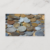 Oude munten1299 OUDE MUNTEN KOPER METAALBRONZE Visitekaartje (Achterkant)