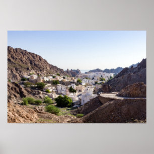 Oude Muscat oorspronkelijke historische stad Musca Poster
