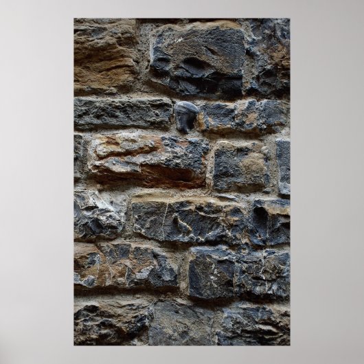 Oude muur, Florence, Italië Poster (Voorkant)